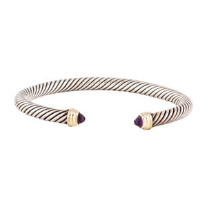 David Yurman Cable Classics Cuff Amethyst - 28.5g